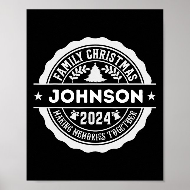 Póster Navidades de la familia Johnson (Frente)
