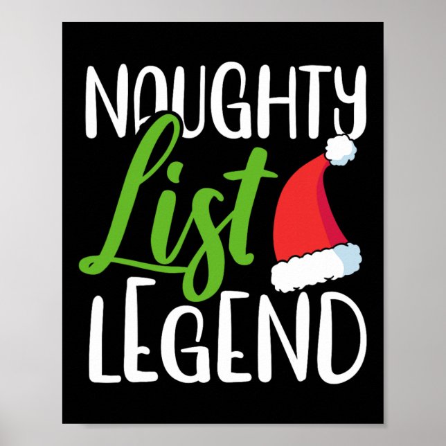Póster Navidades de la lista de los traviesos (Frente)