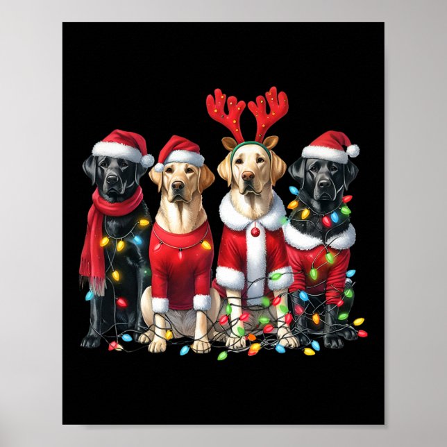 Póster Navidades de Labrador (Frente)