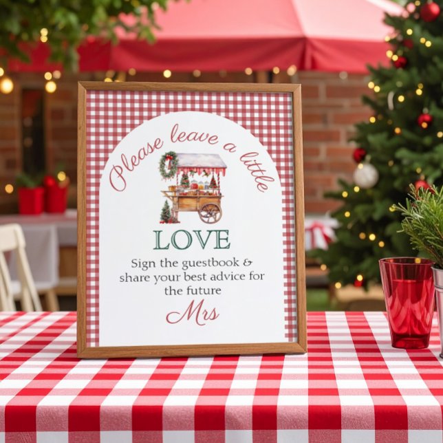 Póster Navidades de letreros de libros de invitado Bridal (Subido por el creador)