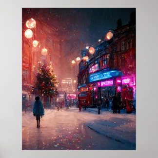 Póster Navidades de Londres