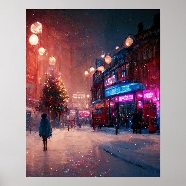 Póster Navidades de Londres (Frente)