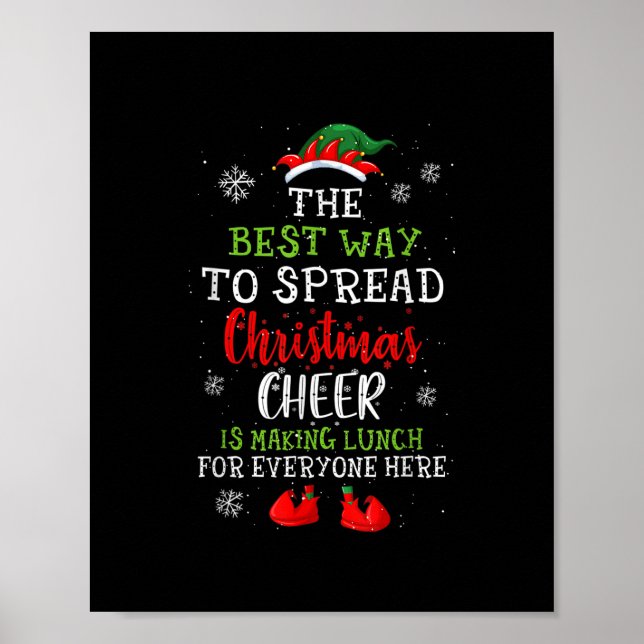 Póster Navidades de Lunch Lady Saludos a los Navidades Na (Frente)