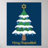 Navidades de Merry Chrismukkah Cute Hanukkah
