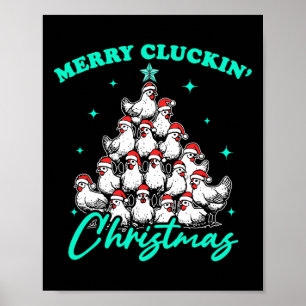 Póster Navidades de Merry Cluckin