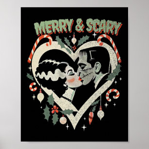Póster Navidades De Merry Y Scary Frankie Y Liz