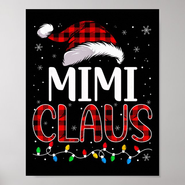 Póster Navidades de Mimi Claus iluminan Navidad familiar  (Frente)