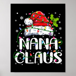Póster Navidades de Nana Claus aluden a la familia Pajama