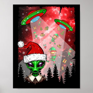 Póster Navidades de objetos voladores no identificados de