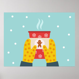 Póster Navidades de pan de jengibre