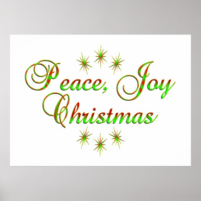 Póster Navidades de Peace Joy (Frente)