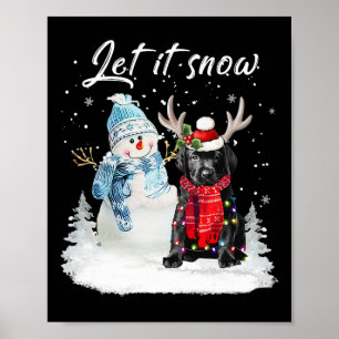 Póster Navidades de perros de Santa Dog de Labrador Nova 