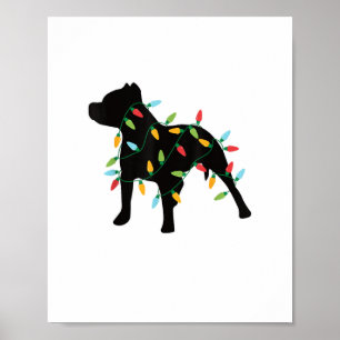 Póster Navidades de Pitbull Iluminan Navidades regalan Pe