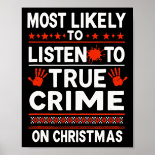 Póster Navidades De Podcast De Misterio De Asesinato - Lo