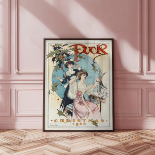 Póster Navidades de Puck 1908