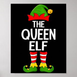 Póster Navidades de Queen Elf Xmas Familia Elf Squad