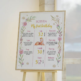 Póster Navidades de renos Poster de la fiesta de cumpleañ