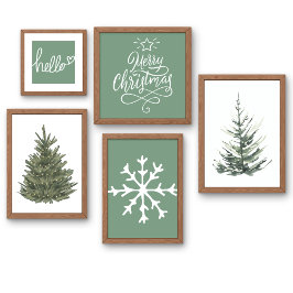 Póster Navidades de Saga Green Hello