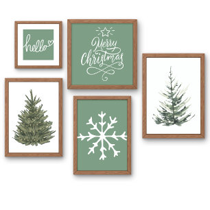 Póster Navidades de Saga Green Hello