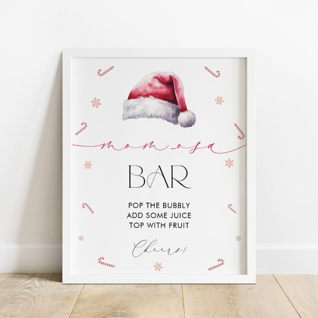 Póster Navidades de Santa Bebé Mamá-Osa Bar Baby Shower (Subido por el creador)