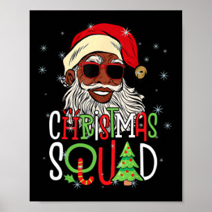 Póster Navidades de Santa Lucía Hombres Negros Afroameric