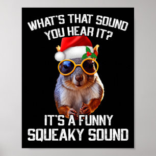 Póster Navidades de sonido divertidos en cola celebran Na