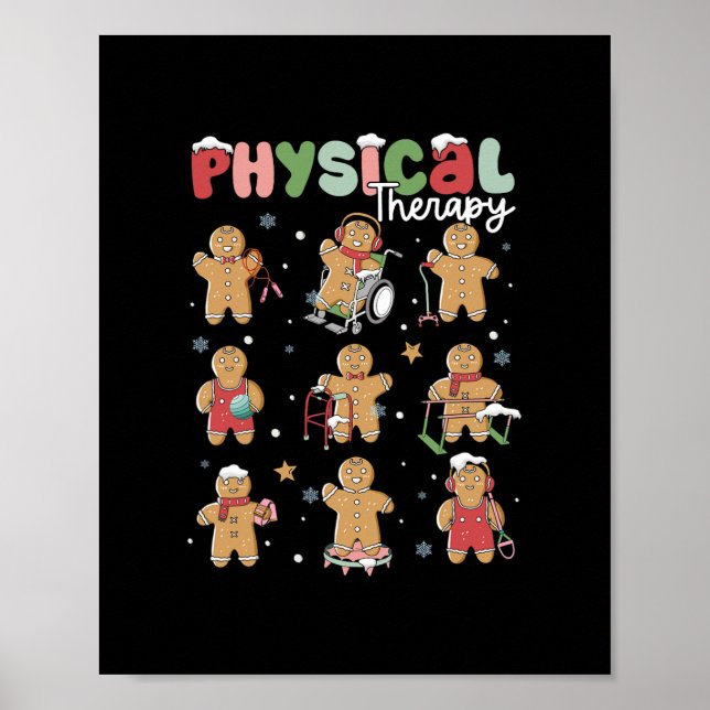 Póster navidades de terapia física (Frente)