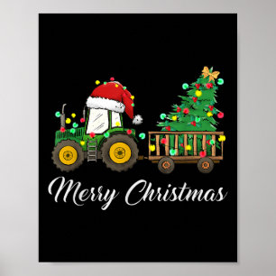 Póster Navidades de tractores Sweater Farmer Farm Funny M