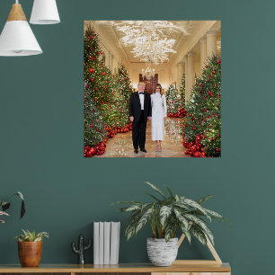 Póster Navidades de Trump para la Casa Blanca