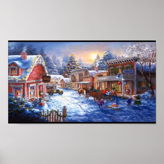 Póster Navidades de un pueblo pequeño (Frente)