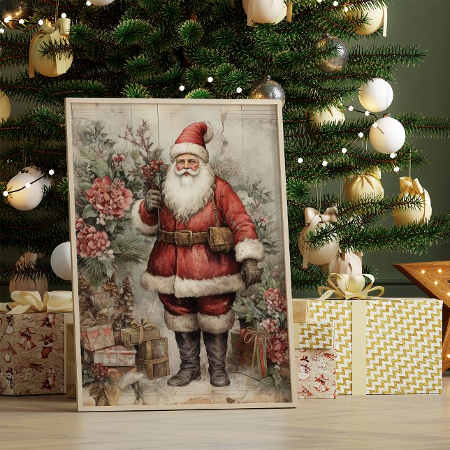 Póster Navidades de Vintage Santa Claus (Subido por el creador)