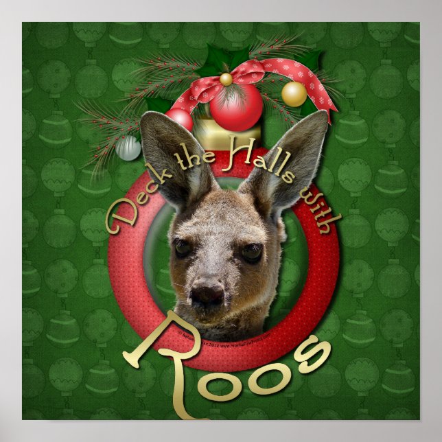 Póster Navidades - Deck the Halls - Roos (Frente)