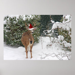 Póster Navidades Deer