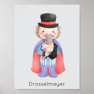 Póster Navidades del Ballet Nutcracker Drosselmeyer Paste
