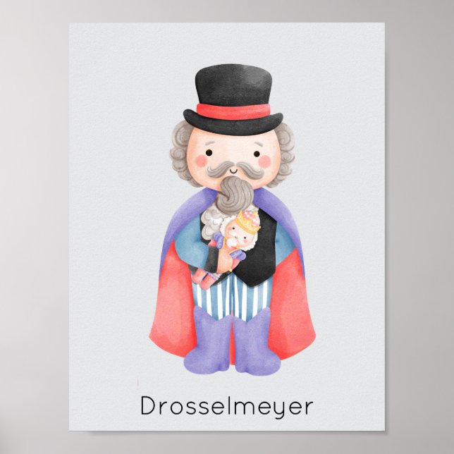 Póster Navidades del Ballet Nutcracker Drosselmeyer Paste (Frente)
