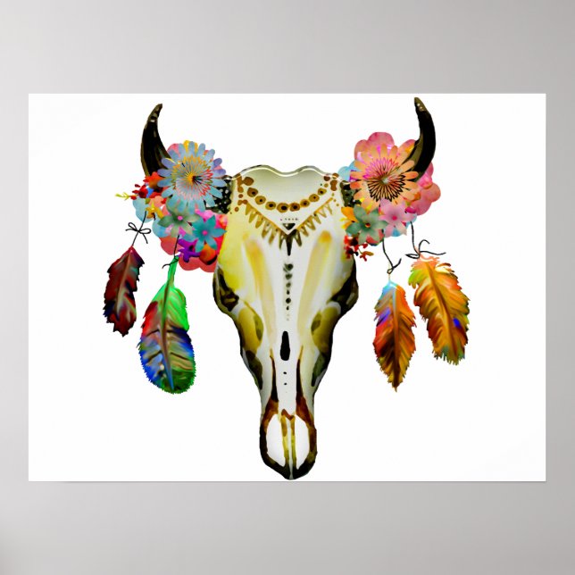 Póster Navidades del Boho personalizados (Frente)