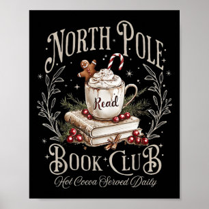 Póster Navidades del Club de Libros del Polo Norte libros