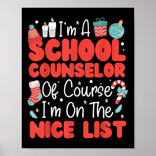 Póster Navidades Del Consejo Escolar, Consejero Escolar D (Frente)