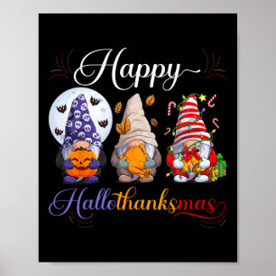 Póster Navidades del Día de Acción de Gracias de Hallowee