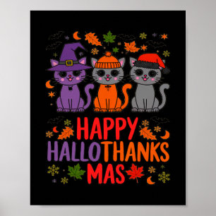 Póster Navidades del Día de Acción de Gracias de Hallowee