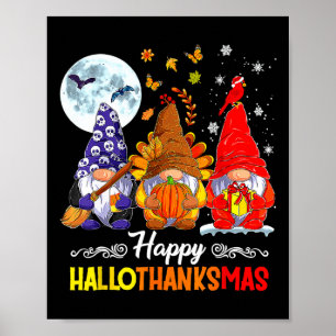 Póster Navidades del Día de Acción de Gracias de Hallowee