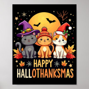 Póster Navidades del Día de Acción de Gracias de Hallowee
