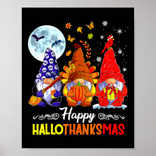 Póster Navidades del Día de Acción de Gracias de Hallowee