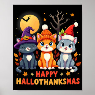 Póster Navidades del Día de Acción de Gracias de Hallowee