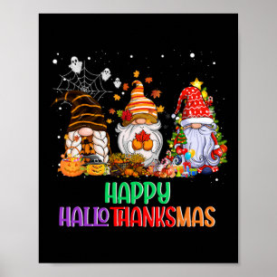 Póster Navidades del Día de Acción de Gracias de Hallowee