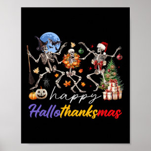 Póster Navidades del Día de Acción de Gracias de Hallowee