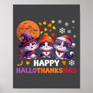 Póster Navidades del Día de Acción de Gracias de Hallowee