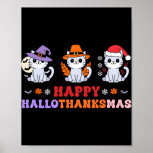 Póster Navidades del Día de Acción de Gracias de Hallowee