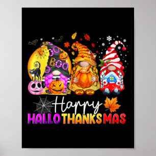 Póster Navidades del Día de Acción de Gracias de Hallowee