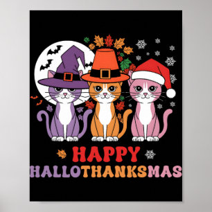 Póster Navidades del Día de Acción de Gracias de Hallowee